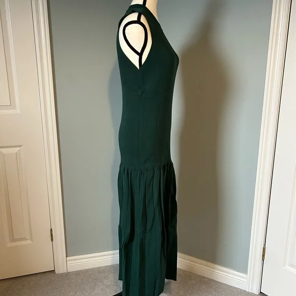 🔥🆕🔥 Anikhe Midi Luxe Sleeveless Dress - Green - Size XL - Picture 2 of 8